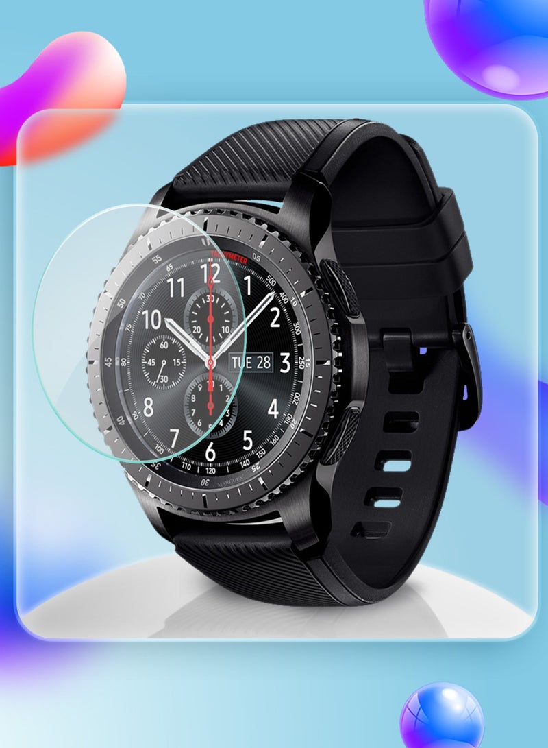 CATANES 3Packs Tempered Glass Screen Protector for Samsung Gear S3 Frontier – HD Clarity, 9H Hardness, Scratch-Resistant - Image 3