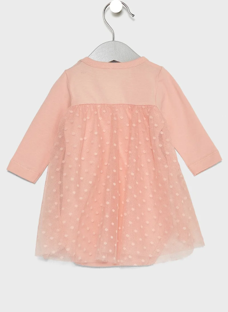 NAME IT Infant Mesh Bodysuit Dress