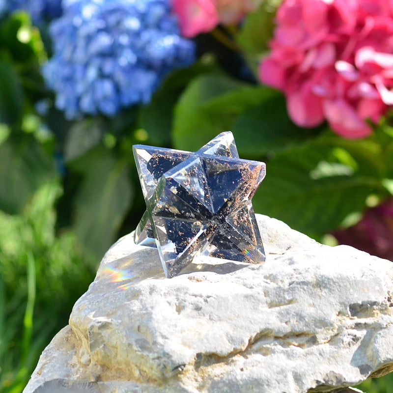 Orgonite Crystal Black Tourmaline Merkaba | Negative Aura Protection Meditation Energy Generator for Balancing Chakras - Image 4