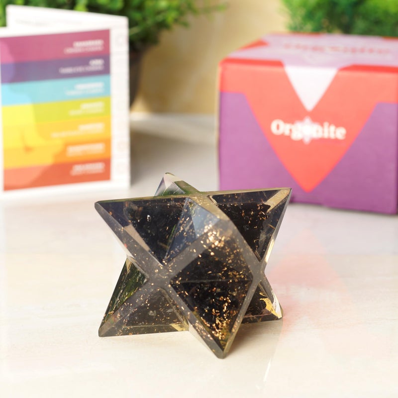 Orgonite Crystal Black Tourmaline Merkaba | Negative Aura Protection Meditation Energy Generator for Balancing Chakras - Image 3