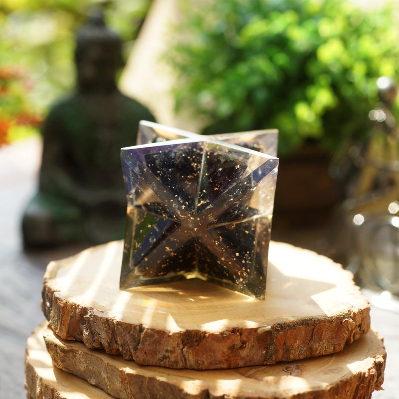 Orgonite Crystal Black Tourmaline Merkaba | Negative Aura Protection Meditation Energy Generator for Balancing Chakras - Image 5