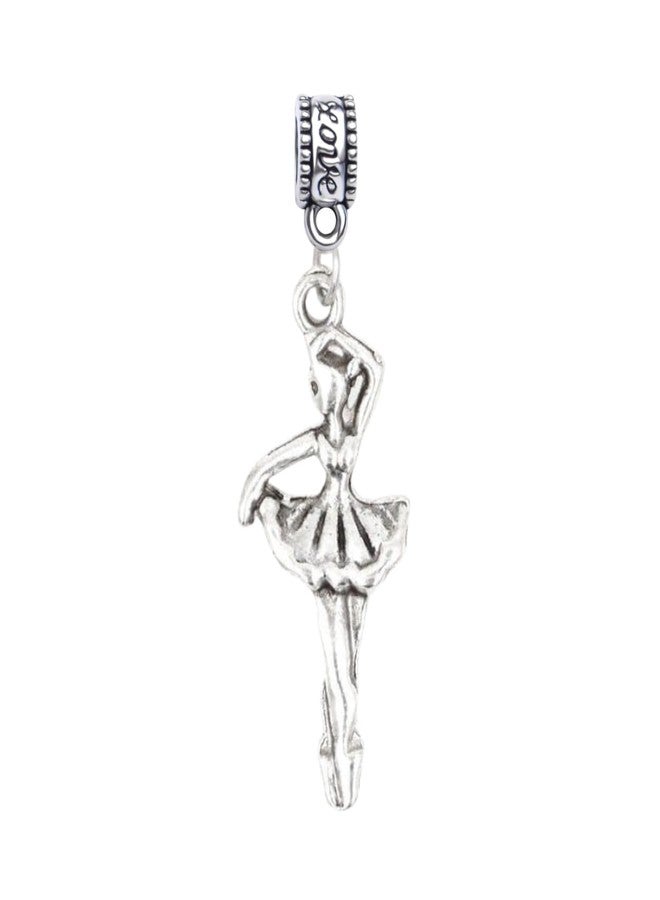 Infinity Collection Ballet Dancer Charm Bead - Silver-Plated Ballerina Dangle Charm - Compatible with Pandora, Troll, Chamilia & European Bracelets - Dance Jewelry & Accessories - Gift for Ballet Lovers & Dancers - Image 1