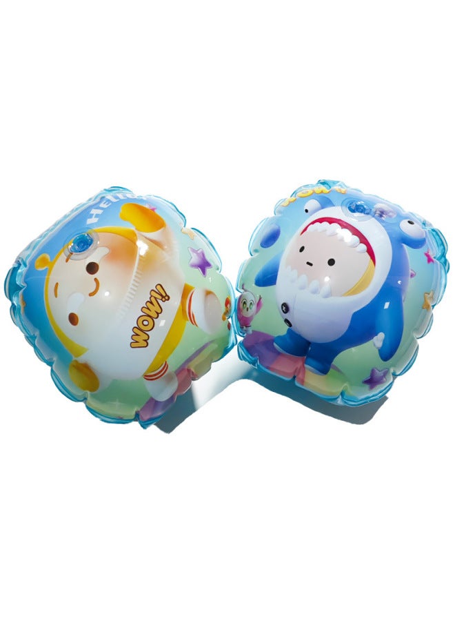 Generic Children's Swimming Arm Ring Water Sleeve Arm Ring Floating Sleeve Arm Sleeve Baby Life-saving Floating Swimming Ring Sleeve Floating Arm Ring-Color:Egg - Image 1