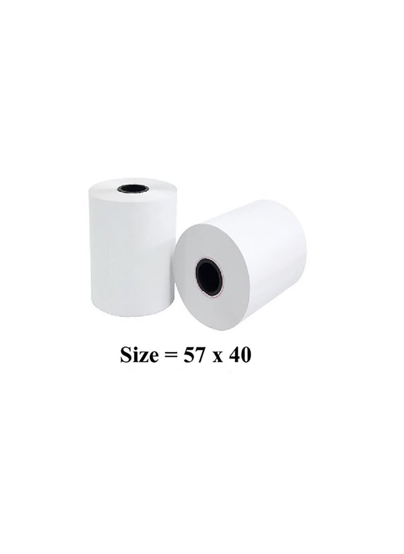 Generic Cash Register Paper 57*40 mm Printed thermal POS Paper Receipt Paper 100 Rolls. 
