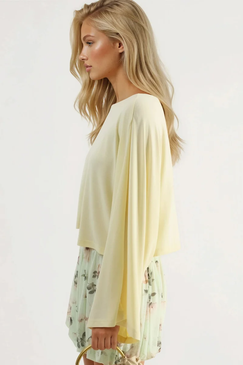 بوسيم BUSEM Loose Fit Boat Neck Blouse