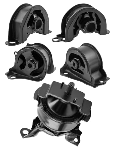 Ntoauto Engine Motor Transmission Mount Set of 5 Compatible with Honda Civic 16L 19962000 Acura EL 16L 19972000 Automatic Transmission Replace OE A6520 A6556 A6502 A6506 A6526 - Image 1