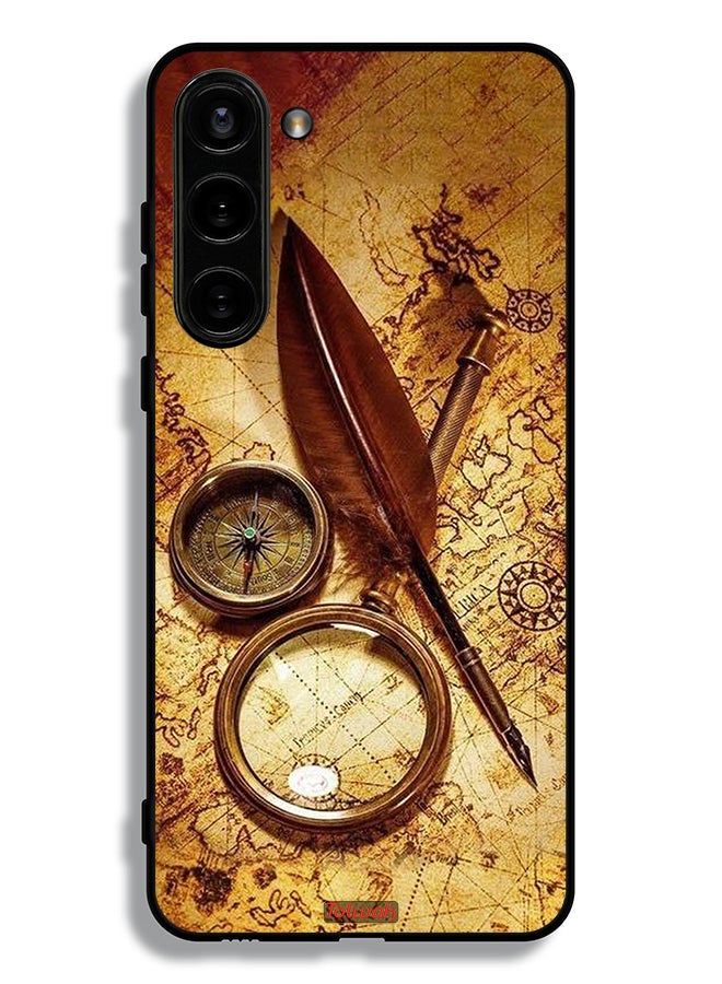 Tolwak Samsung Galaxy S23 Plus 5G Protective Case Cover Vintage Compass - Image 3