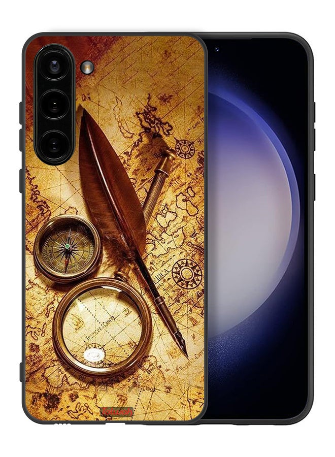 Tolwak Samsung Galaxy S23 Plus 5G Protective Case Cover Vintage Compass - Image 2