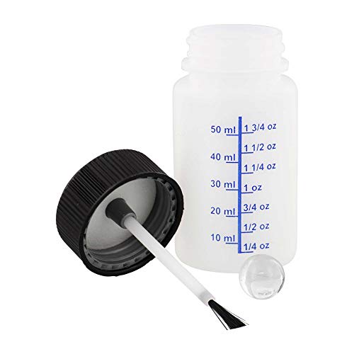 TCP Global Paint Touch Up Bottles with Child Safety Lids (Pack of 6) - 2 Ounce (60ml) Fluid Capacity, Mixing Ball, Touch-Up Applicator Brush - Fix Paint Chips, Scratches, Stone Chips, Auto Car Damage - Image 2