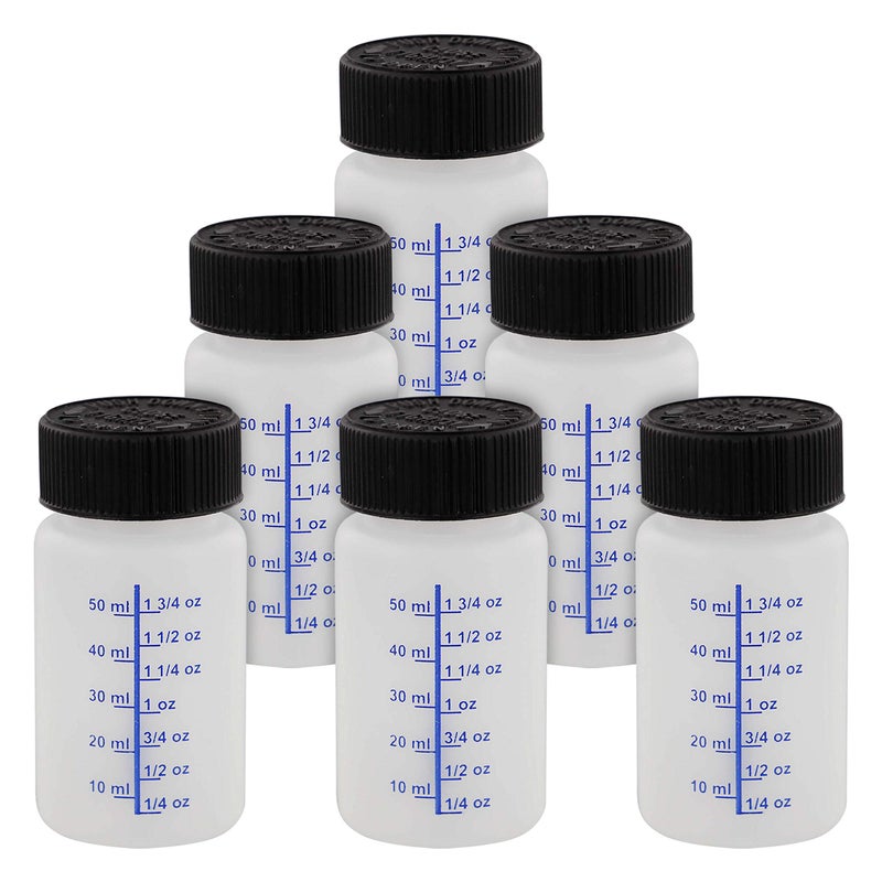 TCP Global Paint Touch Up Bottles with Child Safety Lids (Pack of 6) - 2 Ounce (60ml) Fluid Capacity, Mixing Ball, Touch-Up Applicator Brush - Fix Paint Chips, Scratches, Stone Chips, Auto Car Damage - Image 4