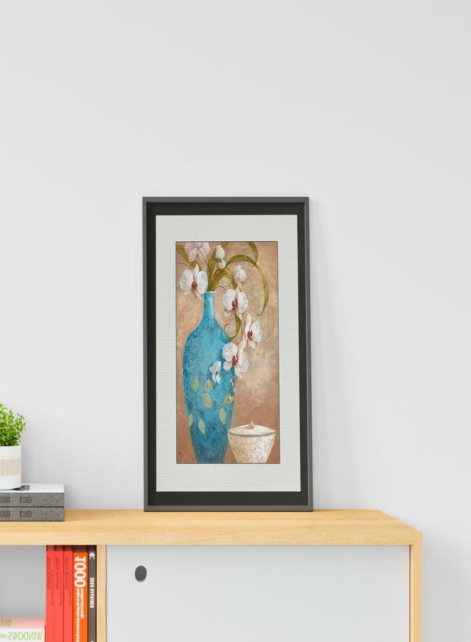 Masstone Flower Pot Wall Hanging | Painting for Wall (14 X 20 Inches) | Flower Wall Painting for Living Room, Bedroom | Wall Paintings for Home Decoration With Frame - Image 5
