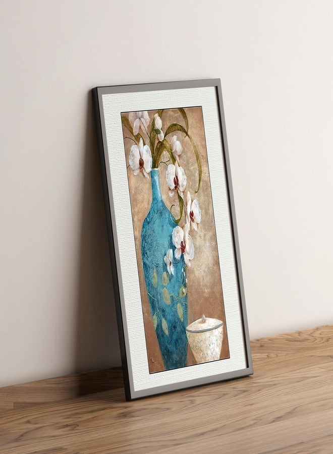 Masstone Flower Pot Wall Hanging | Painting for Wall (14 X 20 Inches) | Flower Wall Painting for Living Room, Bedroom | Wall Paintings for Home Decoration With Frame - Image 3