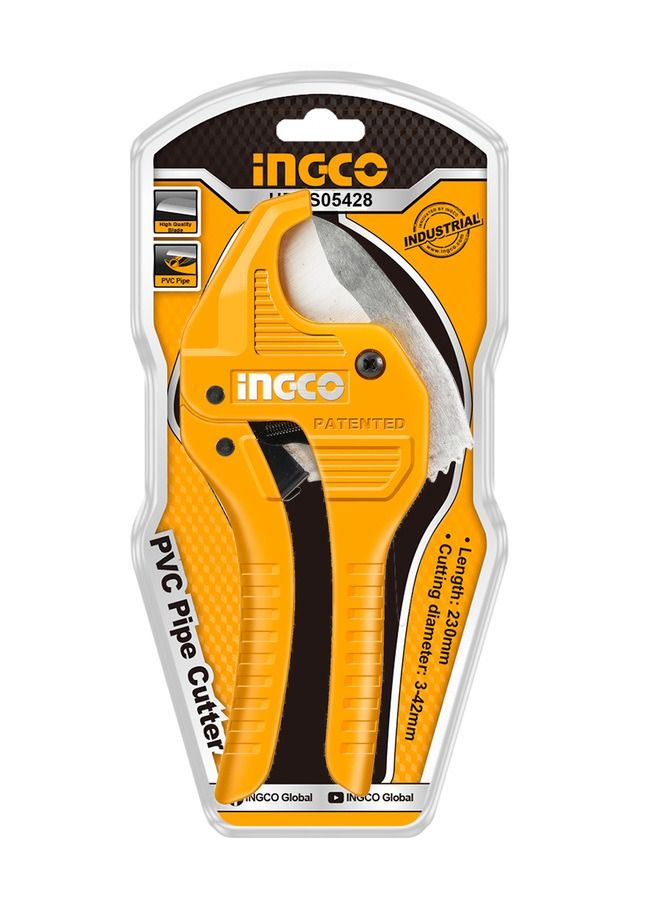 إنجكو انجكو جهاز قطاعات انابيب متعدد الفينيل نوع سقاطة 200 مم - أصفر - Image 1