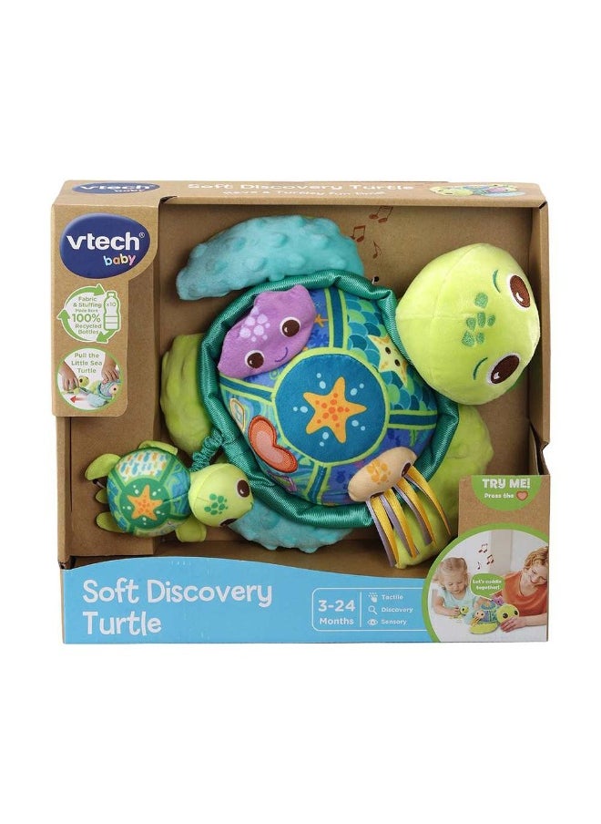 vtech - Discovery Turtle Soft Plush Toy (28 Cm) - Image 1