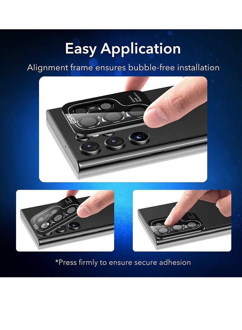 Phone Planet Camera Lens Tempered Glass Protector for Galaxy S22 Ultra, Aviation Aluminum Alloys Protection Cap Scratch Resistant Protector, Compatible with Galaxy S22 Ultra - Image 5