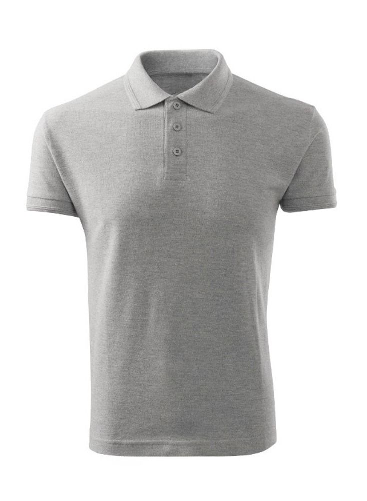 برينت شوب فور مي البالغين الأساسية جنس واحد بولو قصيرة الأكمام tshirt 220 gsm متوسط رمادي - Image 1