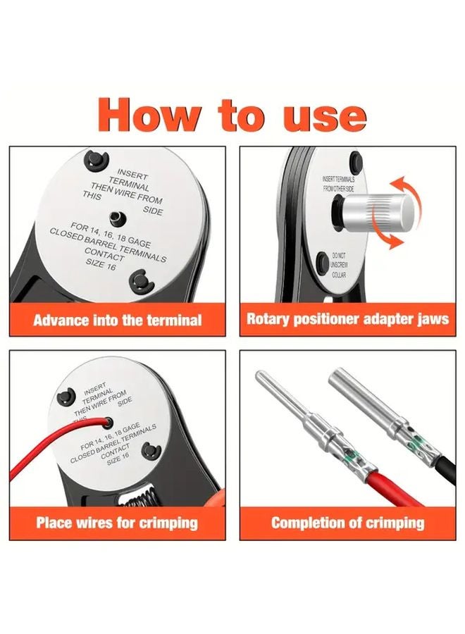 SJD 16 Manual Crimping Pliers For Dechi Connector 4 Point Terminal Clamp - Image 5