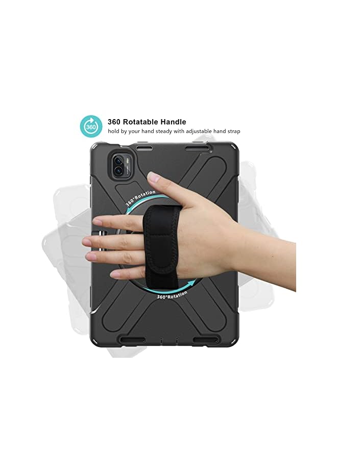 Procases Xiaomi Pad 5 / Pad 5 Pro Case 11.0 Inch 2021, Rugged Heavy Duty 360 Rotating Kickstand Protective Cover With Shoulder Strap For Xiaomi Mi Pad 5 /Pad 5 Pro 11” 2021 Release- Black - Image 2