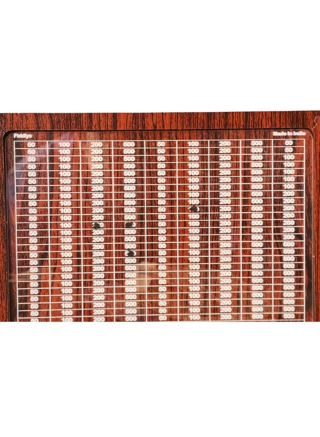 Fiddlys Wooden Money/Piggy Bank, Money Coin Box for Kids/Children, Savings Challenge Box, Cashbox, Cash Vault Wooden Savings Box,Wooden Coin Piggy Bank (Wood, Rs. 50,000) Reusable/Interchangable - Image 5