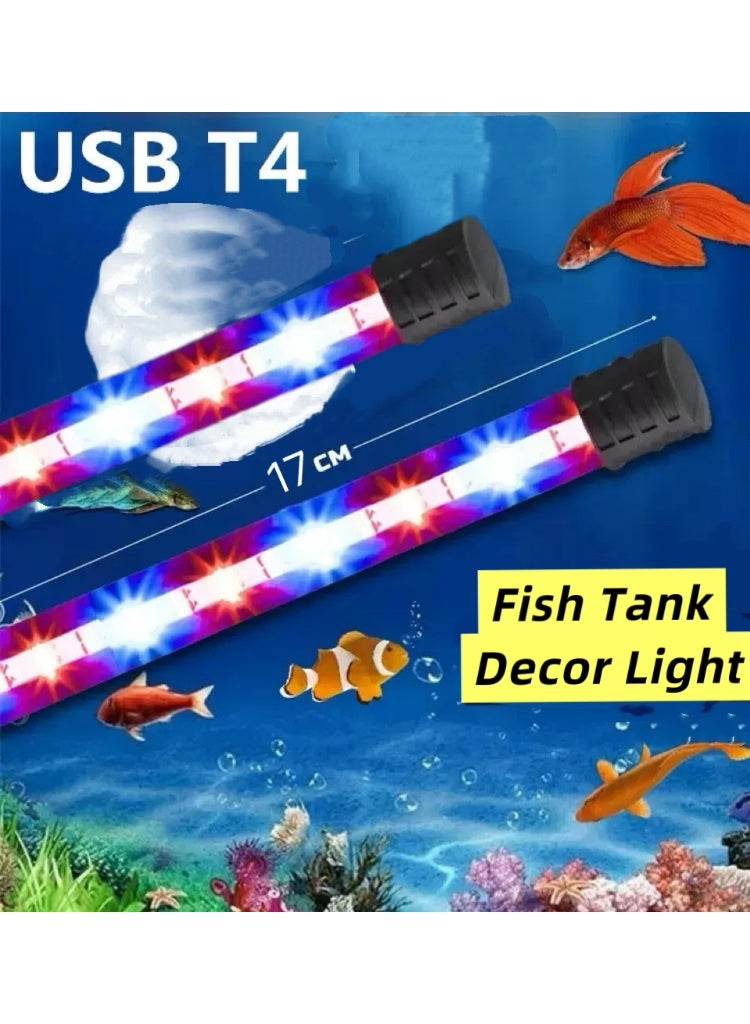 Huangxin 1.5W (17cm) diving aquarium light, USB fish tank light, LED aquarium light, suitable for underwater decoration - Image 1