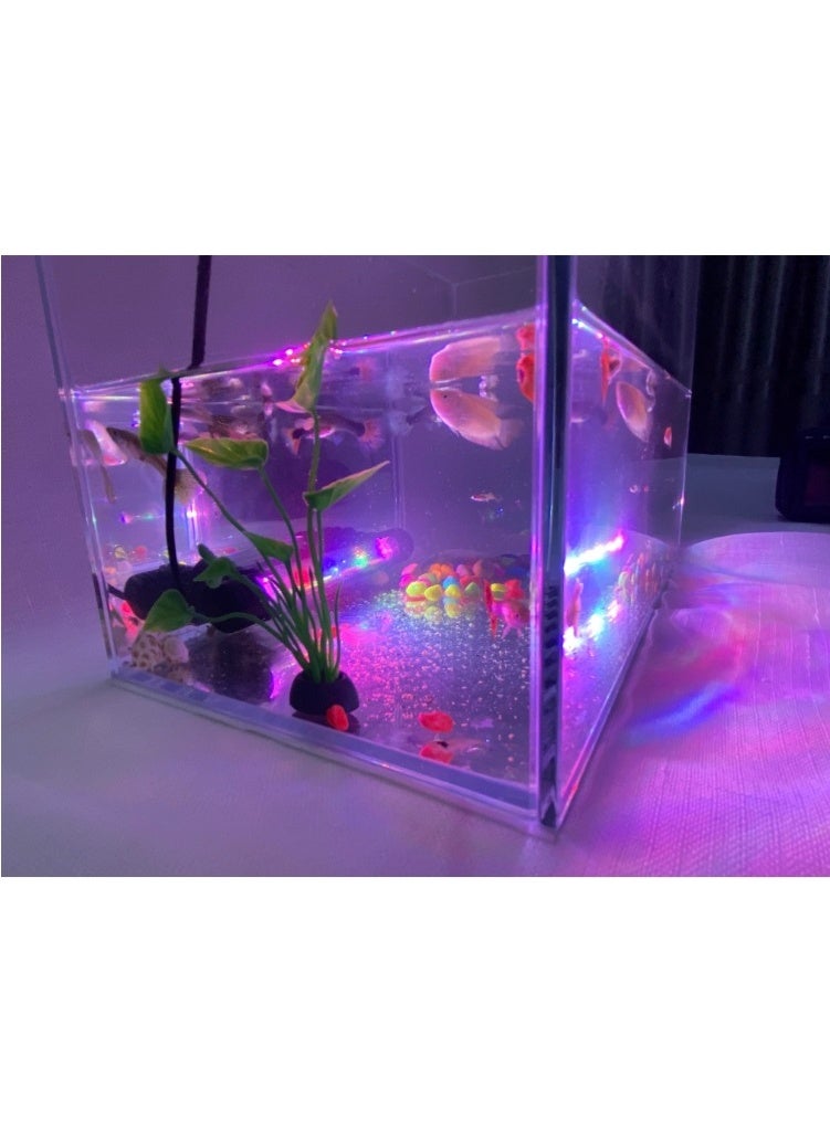 Huangxin 1.5W (17cm) diving aquarium light, USB fish tank light, LED aquarium light, suitable for underwater decoration - Image 3