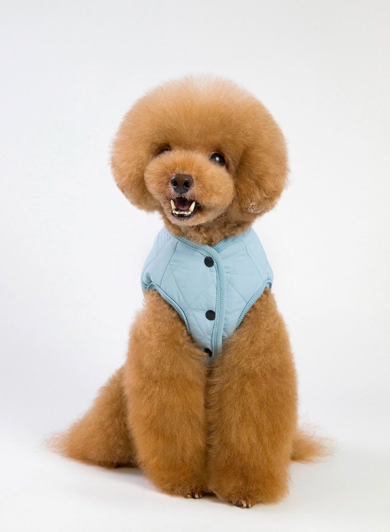 Loquat Pet clothes with thick coats Blue  - Image 1