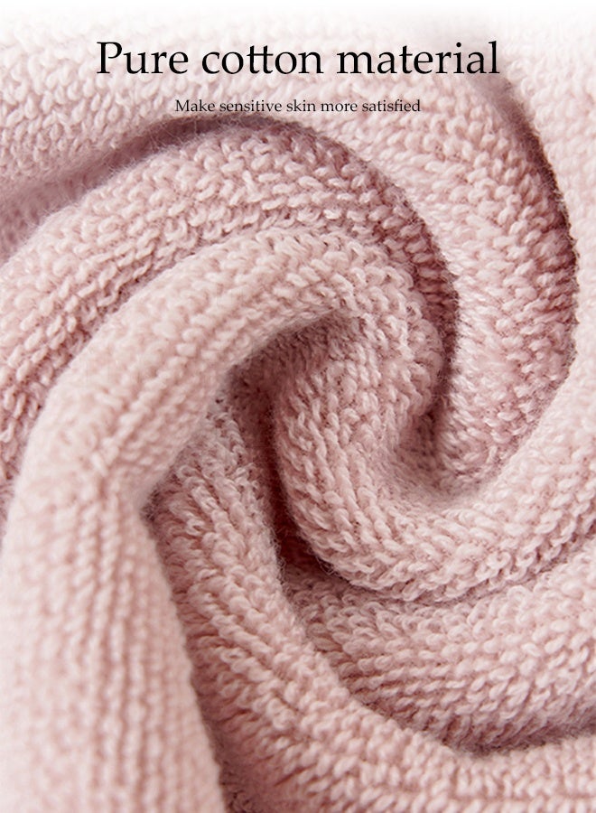 DUNISO 3 قطع من مناشف اليد، مناشف وجه قطنية، مناشف استحمام قطنية مصفاة، سريعة الجفاف، عالية الامتصاص، ناعمة، عالية الجودة، للاستخدام في الاستحمام، اليدين، الوجه، الصالة الرياضية والسبا، 34*73 سم، وردي/بني/أزرق - Image 2