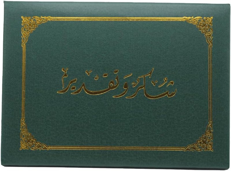 Certificate Holder Document Cover, A4 Size, Award and Diploma Protective Case (LEATHER, GREEN)