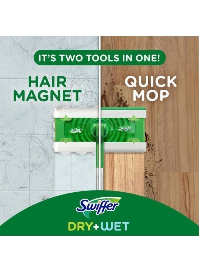 Swiffer Sweeper 2-in-1 Dry and Wet Multi-Surface Mopping Starter Kit (1-Mop, 10-Refills) - Image 3