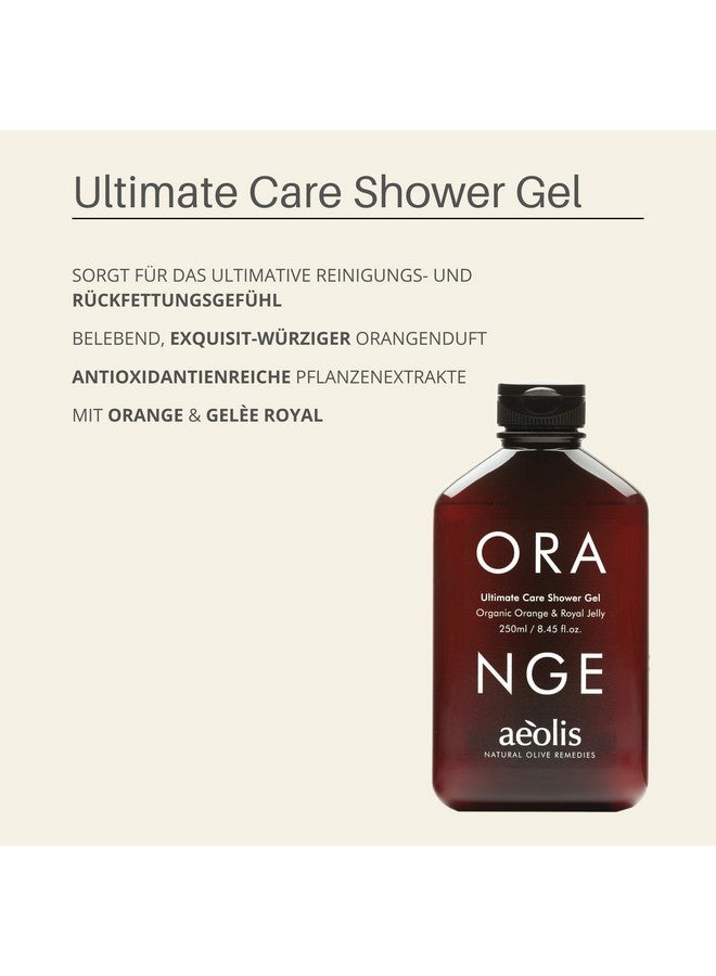 Aeolis Ultimate Care Shower Gel With Natural Orange And Royal Jelly Allnatural Olive Oil Extract From Greece Cleanses And Moisturizes For Men And Women 250 Ml - Image 2
