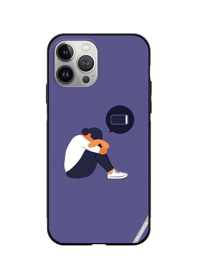 VR CREATIVE Protective Case Cover For Apple iPhone 12 Pro Battery Low Design Multicolour  - Image 1