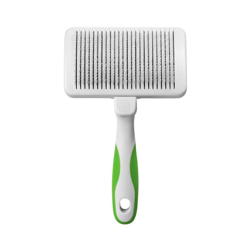 Andis Pet Grooming Standard Self-Cleaning Slicker Brush for Dogs, Helps to Remove Knots and Tangles, Suitable for breeds like Golden Retriever, Yorkshire Terriers, Cocker Spaniels - Lime Green - Image 3