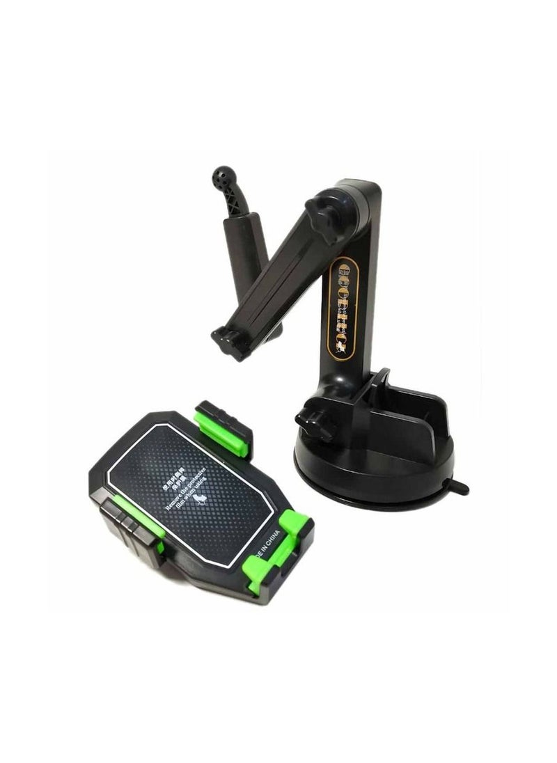 Mobile Phone Holder For Heavy Truck/Car  - MOB (Green&Black)