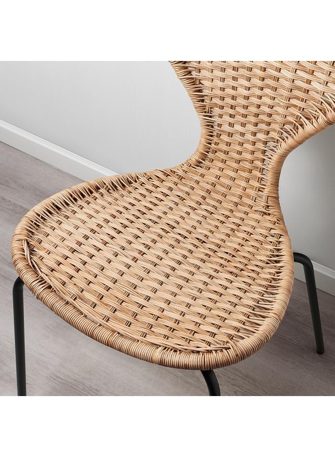 Zaboon Chair, handmade rattan/Sefast black - Image 5
