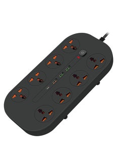 8 AC Power Strip - Black