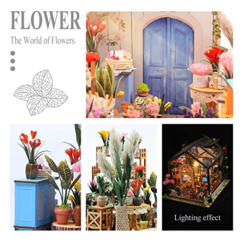 INSGEN DIY Handmade Miniature Furniture Wooden Diorama Book Nook House Kits Build Crafts for Adults Miniature Street Tiny Library House Making Kit 124 Scale - Image 5