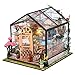 INSGEN DIY Handmade Miniature Furniture Wooden Diorama Book Nook House Kits Build Crafts for Adults Miniature Street Tiny Library House Making Kit 124 Scale - Image 2
