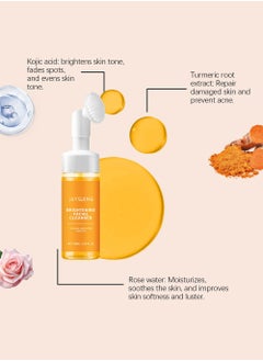 Turmeric Foaming Face Wash-Turmeric Foaming Facial Cleanser with Brush for Deep Cleaning Moisturizing to Reduce Blackhead, Antilacterial and Oil Control(1 Pcs 3.38FL.OZ ) - pzsku/Z09F9FB25D687C0AE474CZ/45/_/1728625476/cca859b3-650d-4f60-8331-eaea0ed45401