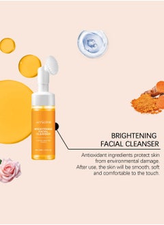 Turmeric Foaming Face Wash-Turmeric Foaming Facial Cleanser with Brush for Deep Cleaning Moisturizing to Reduce Blackhead, Antilacterial and Oil Control(1 Pcs 3.38FL.OZ ) - pzsku/Z09F9FB25D687C0AE474CZ/45/_/1728625499/c11bcbc8-7ba6-461d-953c-37dd7aff8010