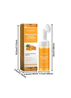 Turmeric Foaming Face Wash-Turmeric Foaming Facial Cleanser with Brush for Deep Cleaning Moisturizing to Reduce Blackhead, Antilacterial and Oil Control(1 Pcs 3.38FL.OZ ) - pzsku/Z09F9FB25D687C0AE474CZ/45/_/1728625683/3c163b69-d62b-4f63-9a6f-40d887c7d194