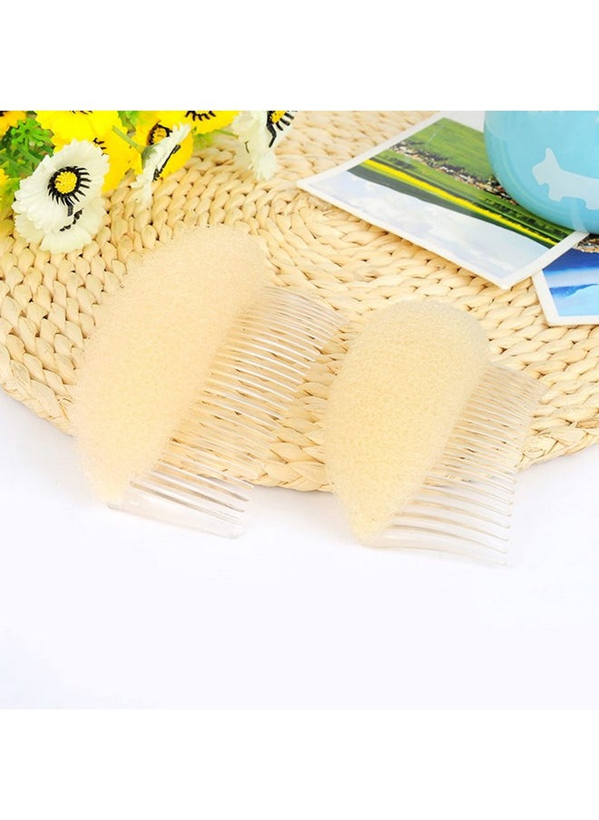 AEGYPIUS - 2Pcs Charming Bump It Up Volume Inserts Hair Comb Do Beehive Hair Style Tool Hair Comb Do Beehive Hair Base Styling Accessories For Women Lady Girl (Beige) - Image 1