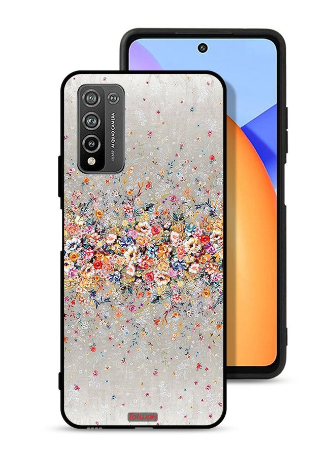 Tolwak Honor 10X Lite Protective Case Cover Small Flowers Abstract Art  - Image 1