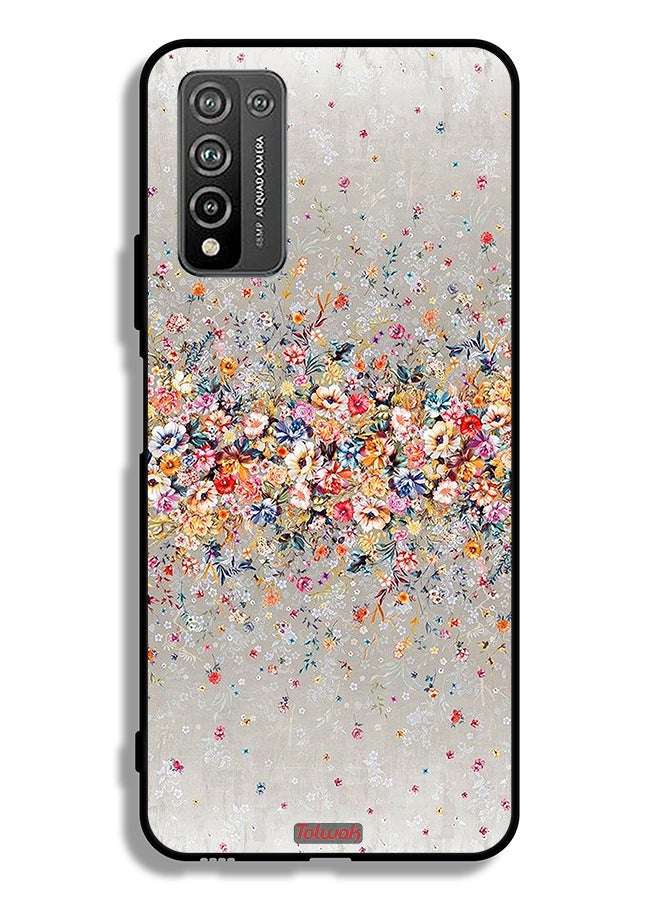 Tolwak Honor 10X Lite Protective Case Cover Small Flowers Abstract Art  - Image 2