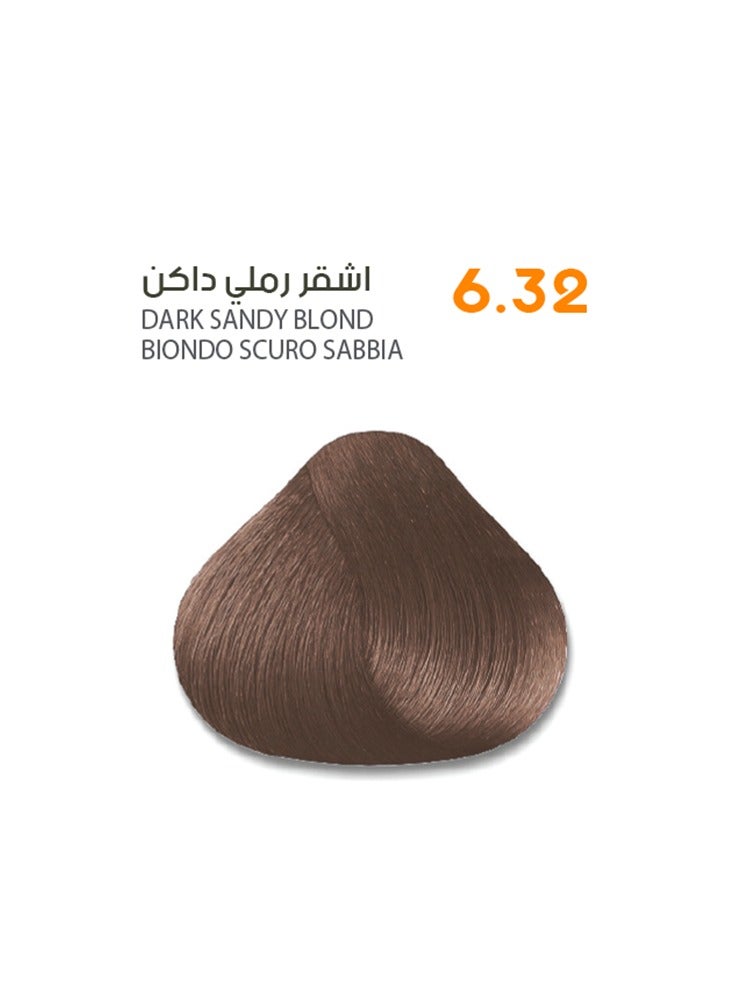 SAVOO Hair Color Cream 6.32 Dark Sandy Blond - Herbal Extract & Oil Plex 100ml - Image 1