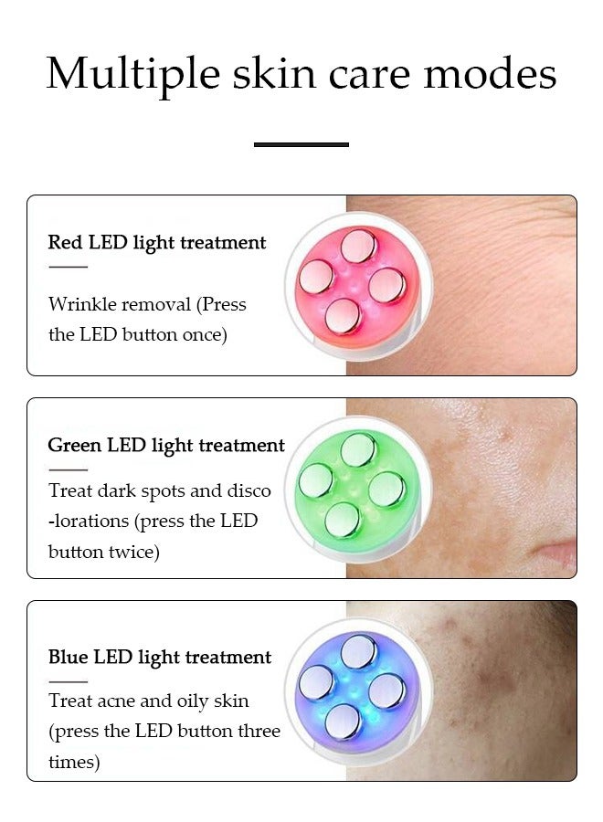 Loquat 4-in-1 Beauty Massager for Face and Neck, Face Massager Tool for Women,Electric Facial Neck Eye Lift Massage Kit，Based on Triple Action LED, Thermal, and Vibration Technologies for Skin Care,Improve - Image 5