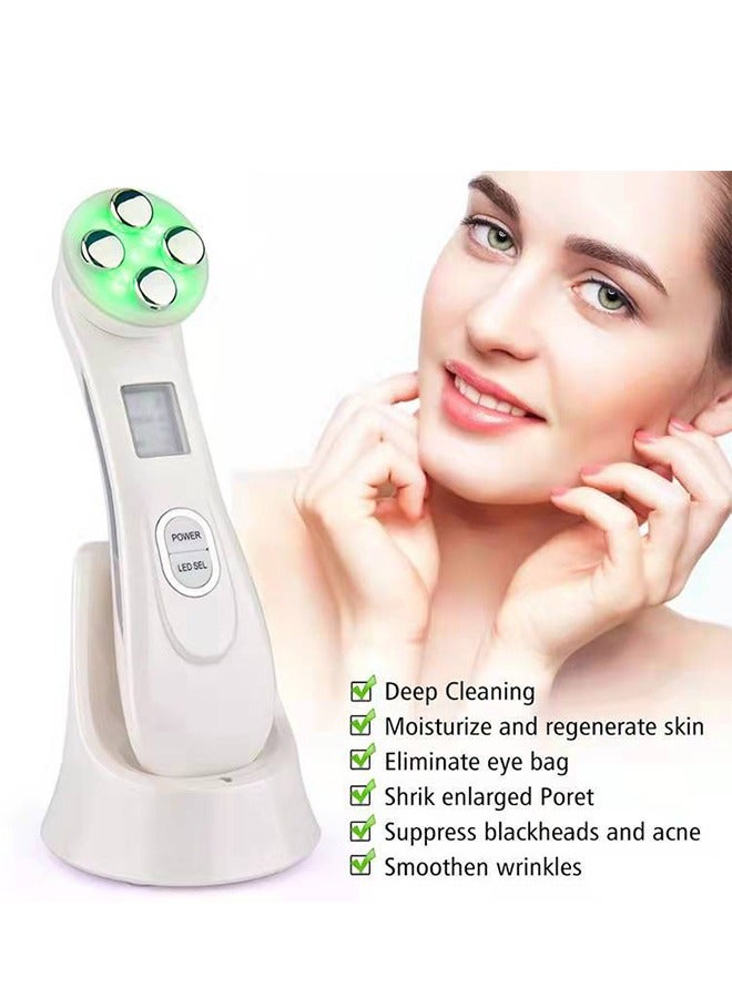 Loquat 4-in-1 Beauty Massager for Face and Neck, Face Massager Tool for Women,Electric Facial Neck Eye Lift Massage Kit，Based on Triple Action LED, Thermal, and Vibration Technologies for Skin Care,Improve - Image 3