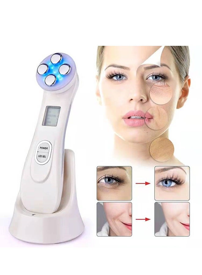 Loquat 4-in-1 Beauty Massager for Face and Neck, Face Massager Tool for Women,Electric Facial Neck Eye Lift Massage Kit，Based on Triple Action LED, Thermal, and Vibration Technologies for Skin Care,Improve - Image 4
