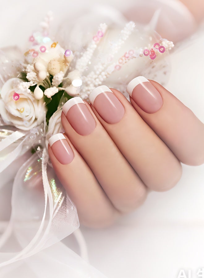 960pcs (20 Sheets) French Nail Stickers, Self-Adhesive French Manicure Stickers, Half Moon Design Nail Stickers for Nail Art Decoration, Nail Design Accessories, Stencil Templates, DIY Decoration Tools - Image 4