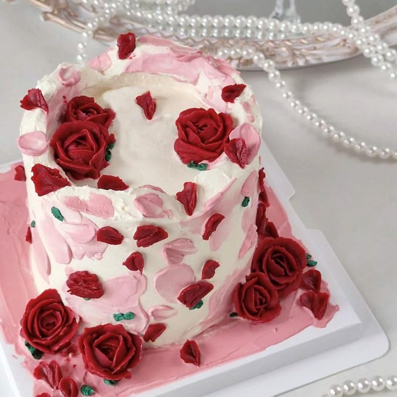 Aswewamt 2 Pcs Rose Silicone Fondant Molds 6 Cavity Flower Cake Resin Mold Candy Chocolate Ice Cube Fondant Molds Kitchen Baking Tools for Sugarcraft Cake Decorating - Image 5