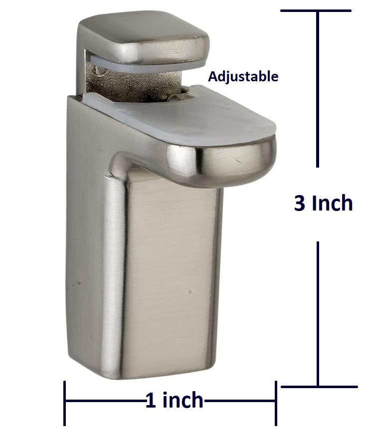ALLIED Glass and Shelf Bracket No. 810 | High Quality Zinc | Glass Support | Shelf Support (Pack of 6) - Image 3